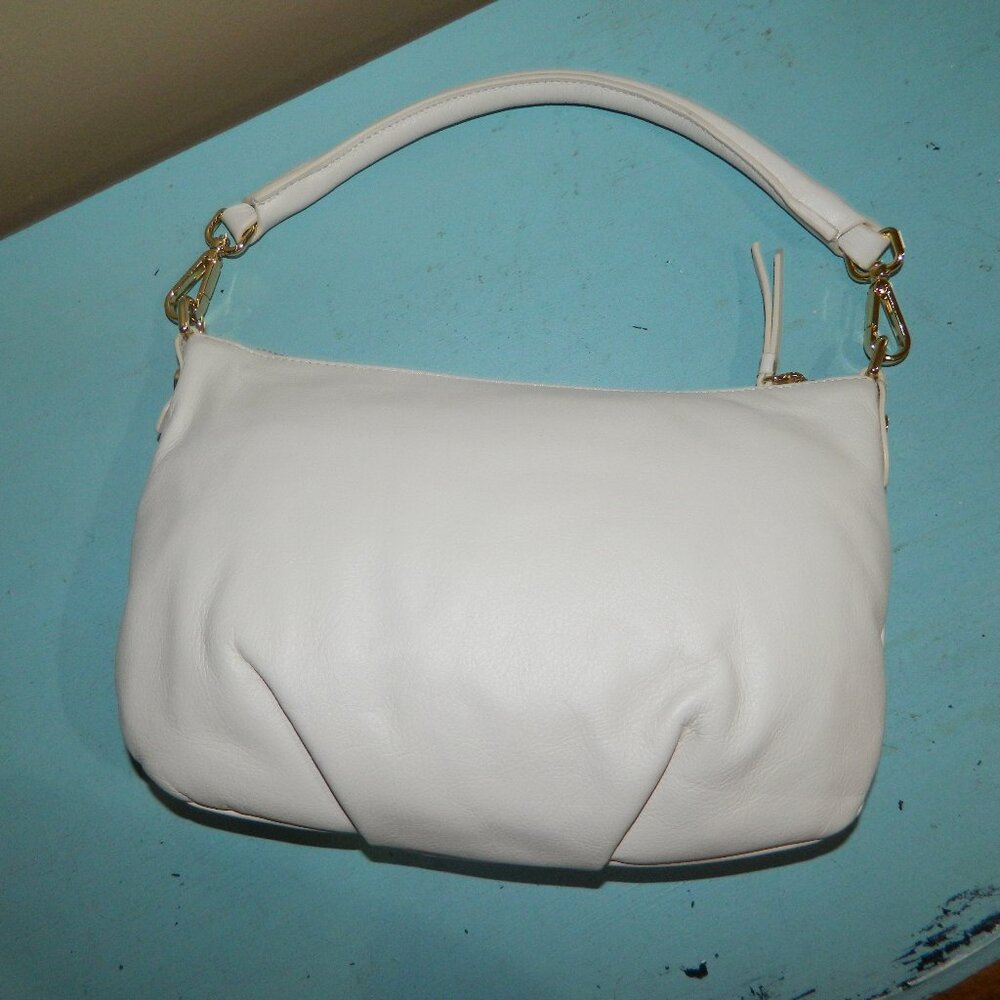 Mark & Graham Double Handle Leather Crossbody Bag
